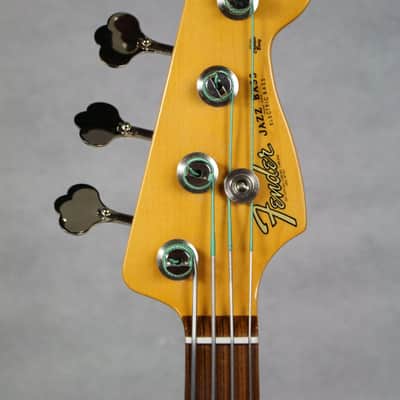 Fender Jaco Pastorius Fretless Jazz Bass 3-Color Sunburst w/ Deluxe Brown Hardshell Case image 4