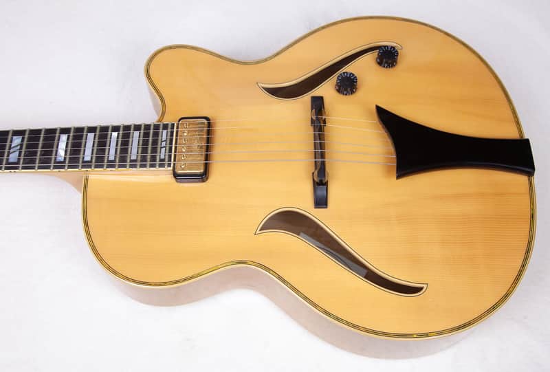 2001 HOFNER Jazzica Custom Archtop Guitar, Blonde Flamed Maple, w/Original Hofner Floating PUP, Hofner Hardshell Case image 1