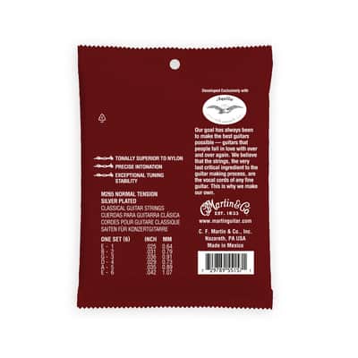 Martin Magnifico Silver Plated Classical Guitar Strings - Normal Tension image 2