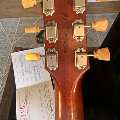 Patrick James Eggle Macon Carved Top SC - Brazilian Board - Faded Gold Burst image 14