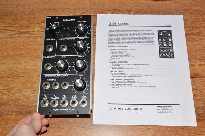 Synthesizers.com Q106 Oscillator Module (5U) - 2012 - With Manual image 1