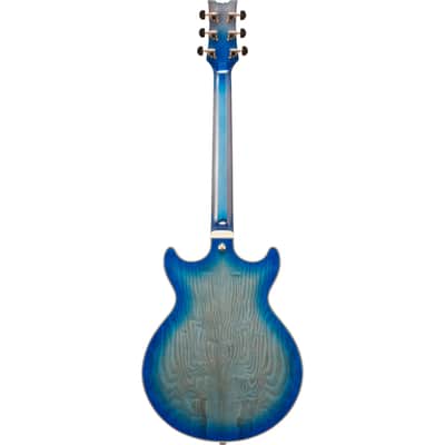 Ibanez AM93QA AM Artcore Expressionist Electric Guitar - Jet Blue Burst image 3