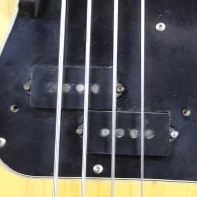 1975 Vintage Fender Precision Bass Guitar Fretless w/ Natural Finish & HSC image 6