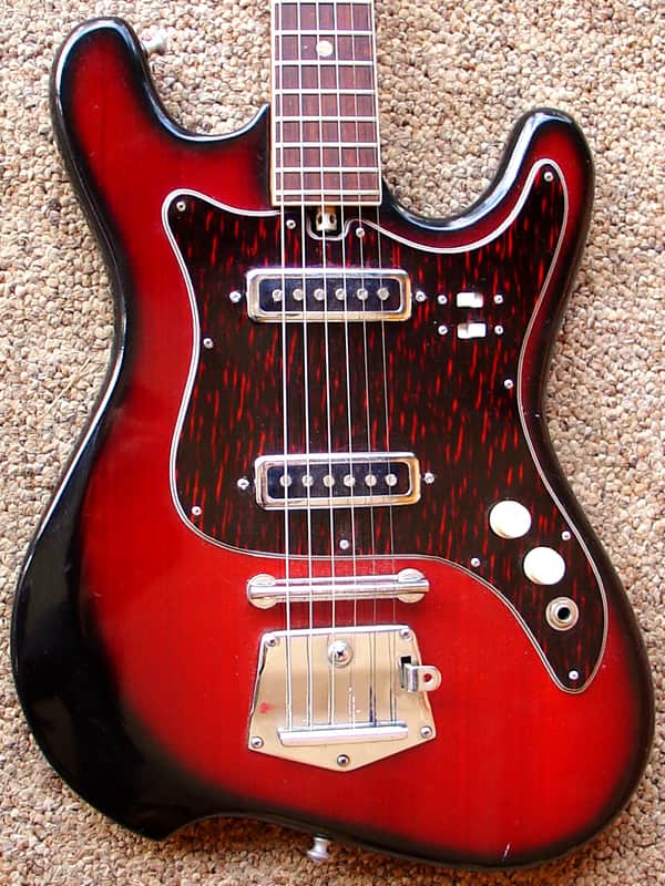 1960s DIASONIC Japanese electric 2 pickup guitar image 1