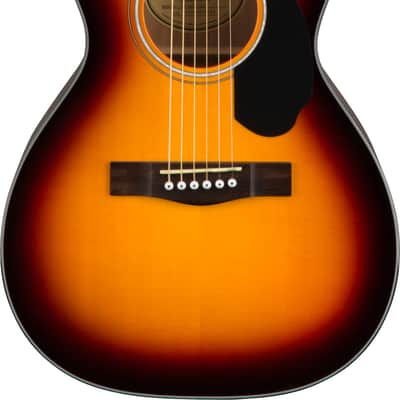 Fender CP-60S Solid Top Parlor Acoustic Guitar - Sunburst w/ Gig Bag image 2