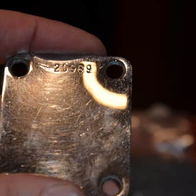 Fender 1957 original real vintage neck plate=Stratocaster/Telecaster/Precision Bass=extremely rare! image 4