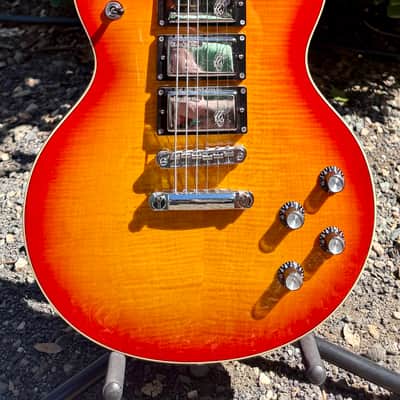 Woodrite Matt Pike Signature Warlord Flame Maple Top Cherry Sunburst w/OHSC image 1