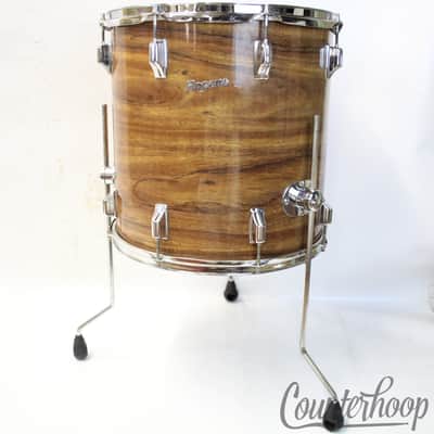 Rogers 16x16"Koa Floor Tom Drum Powertone Knobby Mount Hex Legs Vintage 70s 9/72 image 1