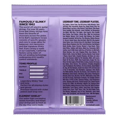 Ultra Slinky Nickelwound Electric Guitar Strings 10-48 Gauge - world standard special-tempered+tinned steel & ni-plated wrap on steel hex core image 2