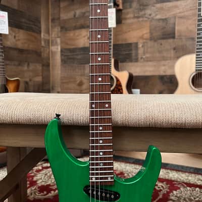 Robin Medley Standard IV 1991 w/ Gig Bag - Rio Grande Pickups, Ash Body, Floyd Rose, Green, Made in USA, Medley Standard Four image 3