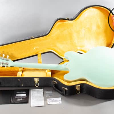 2016 Gibson Memphis ES-345 ’64 Reissue – Sea Foam Green, MHS Pickups, Varitone, w/ OHSC & COA image 6