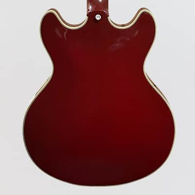 D'Angelico Excel DC Tour Collection Semi Hollowbody Electric Guitar - Solid Wine image 4