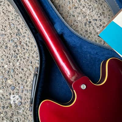 1967 Epiphone Riviera E-360TD - Sparkling Burgundy, Gibson-made ES-335 image 6