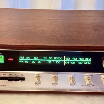 Harman/Kardon 50+ Vintage Multichannel Receiver with Original Wood Case — Serviced, Cleaned, LED Dial Lighting image 3