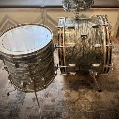 Ludwig  Vintage 60s Keystone Early 60s - Sky Blue Pearl image 6