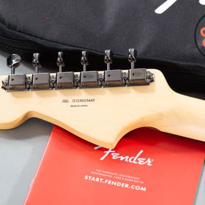 2025 Fender Japan MIJ Limited Hybrid II Jazzmaster Noir Black Original Gig Bag image 8