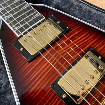 (2022) Gibson Custom Shop Dave Mustaine Signature Flying V EXP - Red Amber Burst image 4