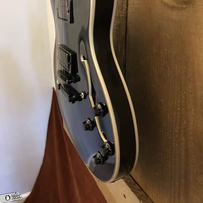 Indio by Monoprice Boardwalk 335-Style Semi-Hollow Charcoal w/ Bone Nut & Gig Bag image 11