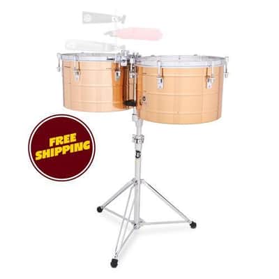 LP LP258-BZ 15“ and 16” Tito Puente Thunder Timbales - Bronze image 2