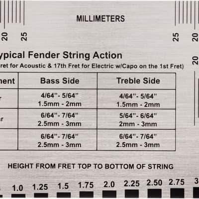 Fender Guitars Professional Stainless Steel String Action Gauge image 2
