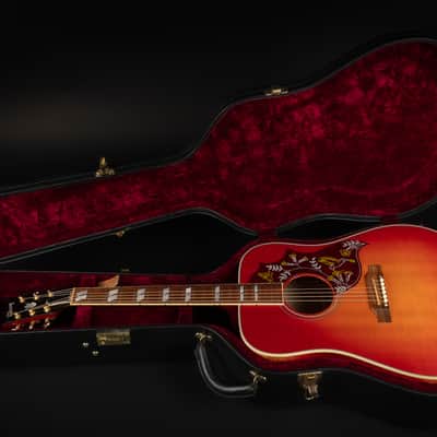 2014 Gibson Limited Edition Hummingbird Quilt - Heritage Cherry Sunburst | USA Bozeman Custom Dreadnought Acoustic Guitar L.R. Baggs Pickup | OHSC image 22