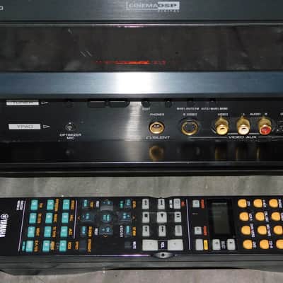 Yamaha RX-V1400 receiver wtih phono input and pre outs and remote image 1