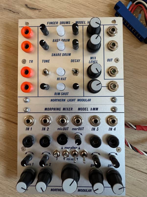Northern Light Modular Finger Drums Model hFD & Morphing Mixer Model hMM - Silver image 1
