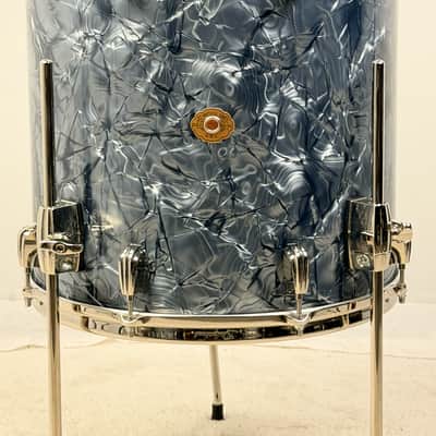 Slingerland 22/13/16" Radio King Drum Set - Black Diamond Pearl image 13