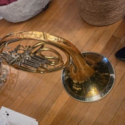 Vintage German Mirifone Single French Horn in F - Brass image 2