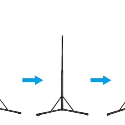 2 Rockville RLS5 11.5 Ft Air Lowering Metal Lighting T-Bar Stands+Flat-Base Legs image 7