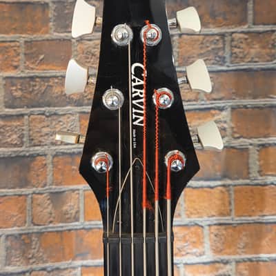 Carvin LB76 6-String Left-Handed Bass Koa & Maple w/ OHSC image 3