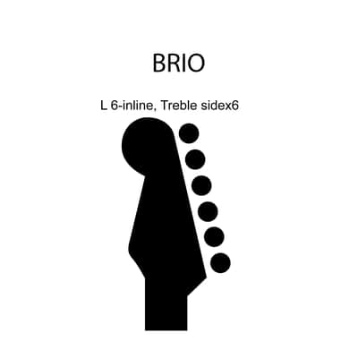 Brio Pro Left-Handed Locking Tuners — 6-in-Line | 18:1 Ratio | Vintage Oval Buttons - Chrome image 7