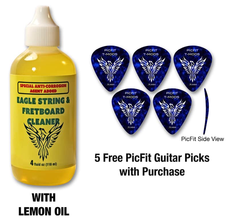 Eagle String & Fretboard Cleaner & Conditioner with Lemon Oil - 4 Fluid Oz. image 1