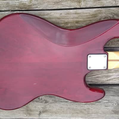 1998 Schecter Lefty USA Custom Shop Traditional J trans red left handed image 8