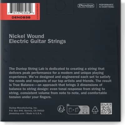 Dunlop - DEN0838 - Nickel Plated Steel Extra Light Electric Guitar 6 String Set, .008-.038 image 3