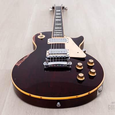 1978 Gibson Les Paul Standard Vintage Guitar Wine Red w/ T Tops image 10