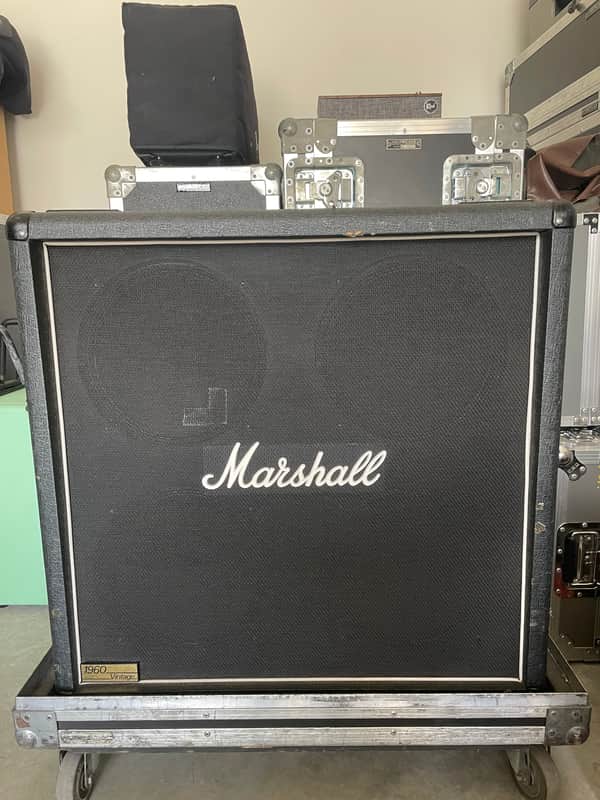 Marshall 1960BV Vintage 280-Watt 4x12" Straight Guitar Speaker Cabinet 1990 - Present - Black image 1