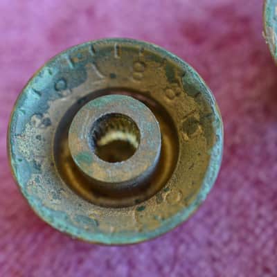 Vintage 1960s Gibson Gold Reflector Knob Set ES-335 SG Standard Custom Les Paul image 10
