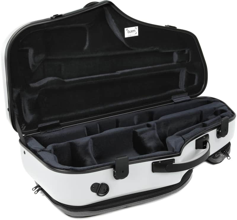 BAM 4120XL Hightech Alto and Soprano Saxophone Case - Light Grey image 1