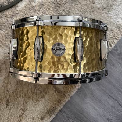 Gretsch S1-6514-BRH Full Range Series Hammered Brass 6.5x14" Snare Drum 2012 - Present - Hammered Brass image 1