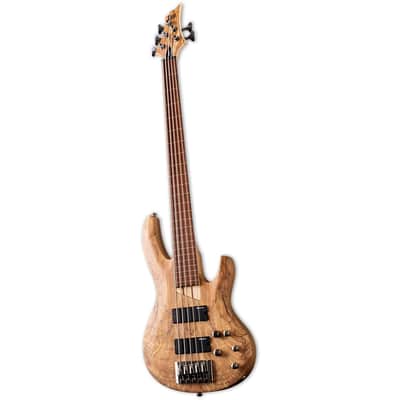 ESP B-205SM Fretless 5 String Electric Bass - Natural Satin image 2