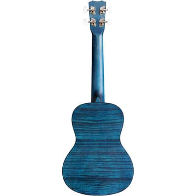 Cordoba 15CFM Flamed Mahogany Concert Ukulele Regular Sapphire Blue image 2