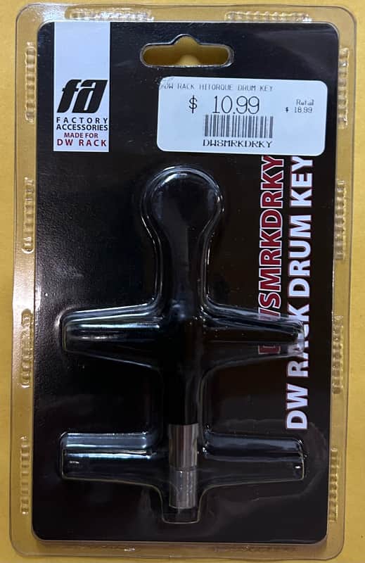 DW DWSMRKDRKY Hi Torque Drum Rack Key 2010s - Black/Chrome image 1
