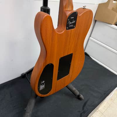 Used Fender American Acoustasonic Telecaster Acoustic Electric Guitar with Fender Gig Bag Sunburst 2019 image 24