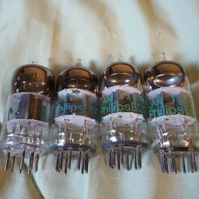 JAN Phillips 12AT7 pre-amp Tube lot image 2