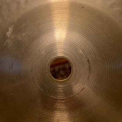 Paiste Sound Creation 14 Dark Heavy Hi Hats Cymbals 1980s                    Vintage 602 hat image 7