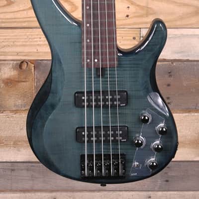 Yamaha TRBX605FM 5-String Bass Guitar Indigo Blue image 1