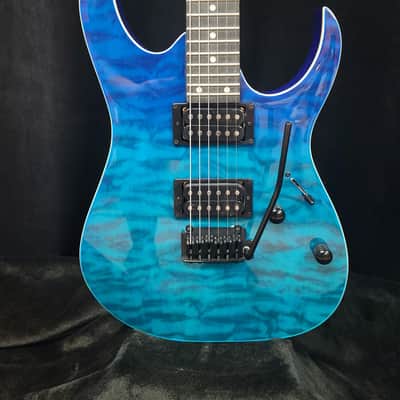 Ibanez GIO GRG120QASP Electric Guitar - Blue Gradiation image 4