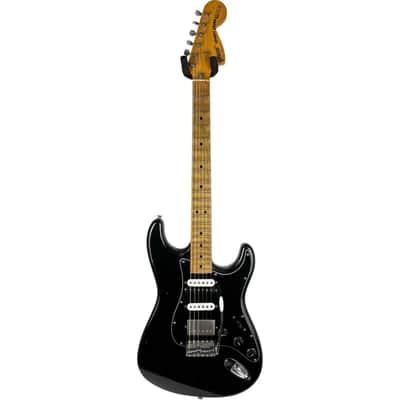 Greco SE450 Scalloped Stratocaster 1980 - Black image 3