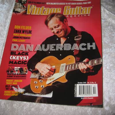 Vintage Guitar Magazine From October 2019 Dan Auerbach Issue image 1